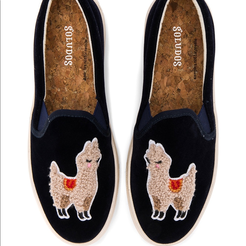 Soludos Velvet Llama Sneaker